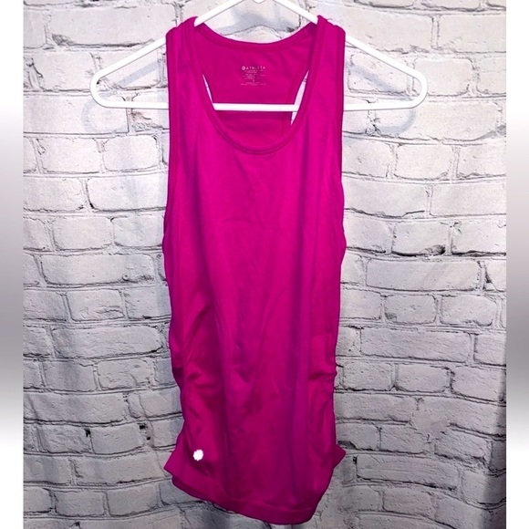Athleta Tank Top Womens Size Small Pink Racerback Active Runner Workout Outdoor - Picture 1 of 3